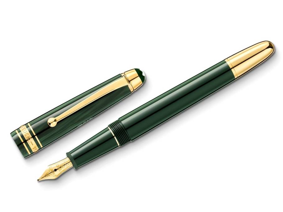 The Origin Collection Classique Füllfederhalter M dunkelgrünes Edelharz vergoldet