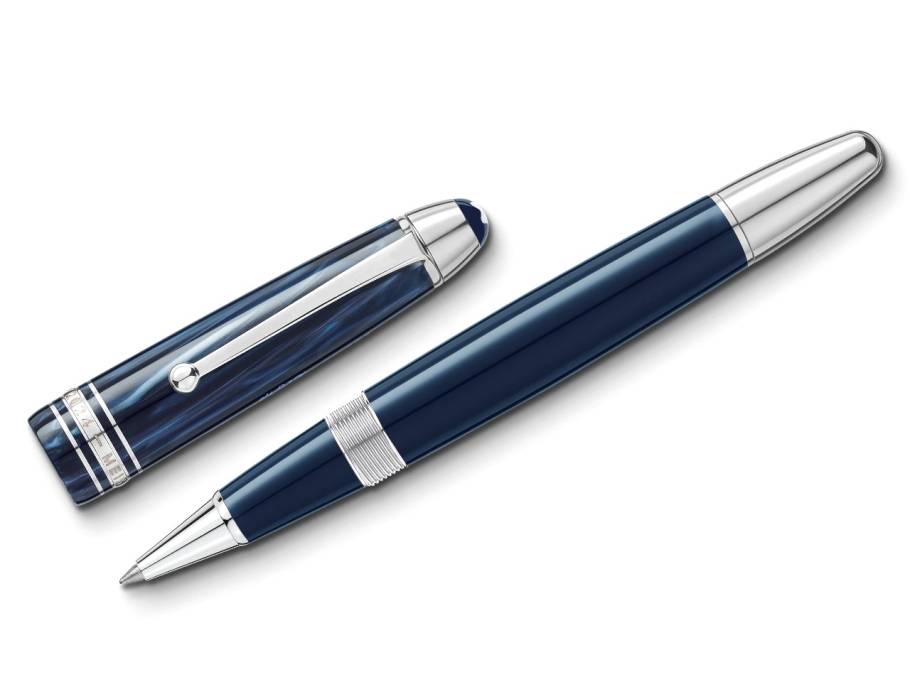The Origin Collection LeGrand Rollerball dunkelblaues Edelharz platiniert
