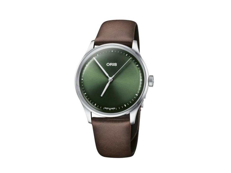 Artelier S The Purest Pleasure Automatik Edelstahl 38mm grünes Zifferblatt braunes Lederband