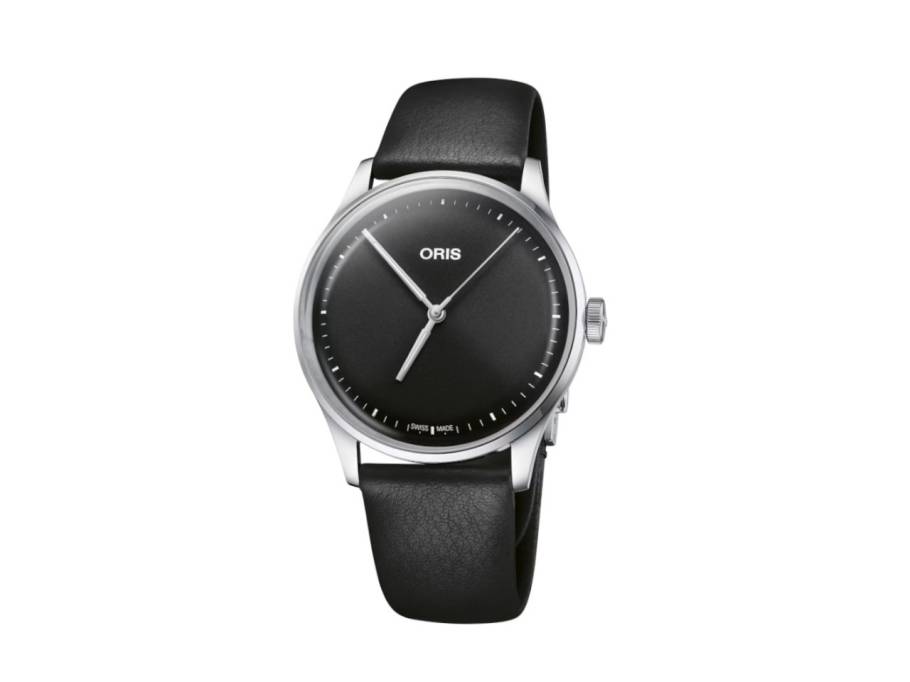 Artelier S The Purest Pleasure Automatik Edelstahl 38mm schwarzes Zifferblatt schwarzes Lederband