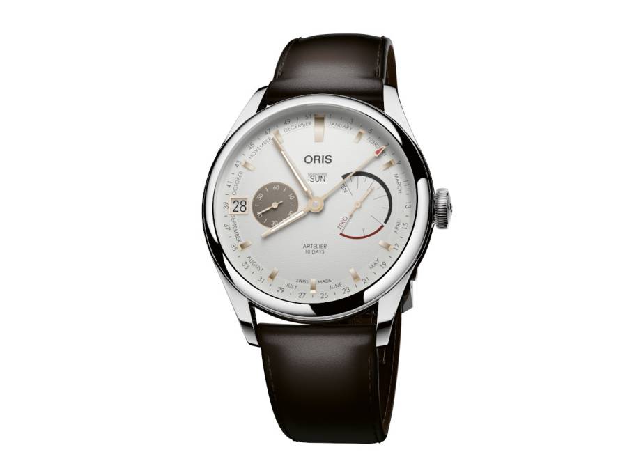 Artelier Calibre 113 Handaufzug Edelstahl 43mm weißes Zifferblatt braunes Lederband