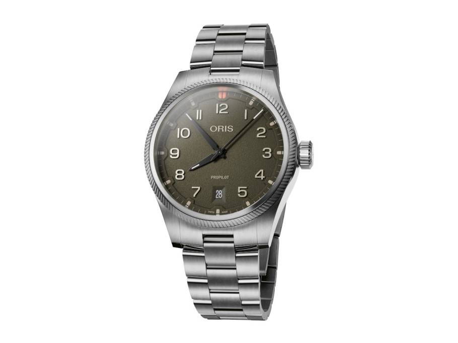 ProPilot Date Automatik Edelstahl 41mm grünes Zifferblatt Metallband