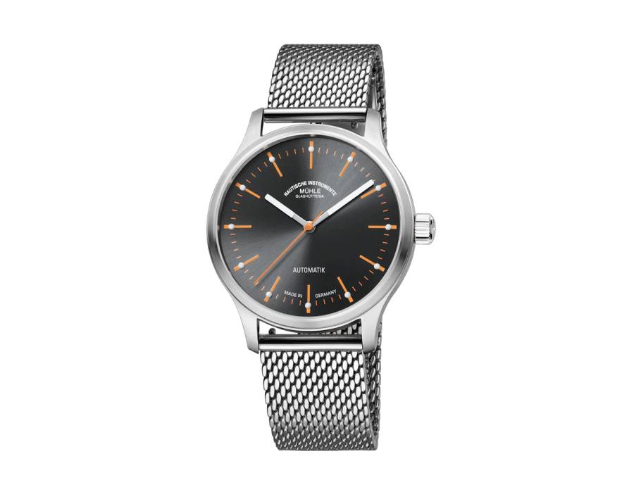 Panova Grau Automatik Edelstahl 40mm Metallband