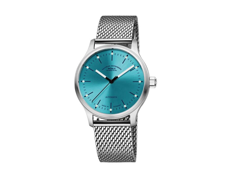 Panova Türkisblau Automatik Edelstahl 40mm Metallband