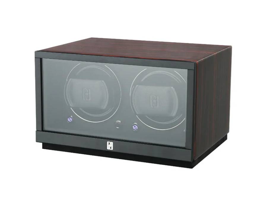 Gentlemen  2D Uhrenbeweger Holz Makassar-Optik Hochglanz