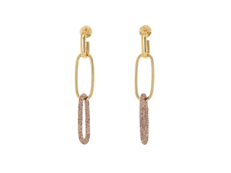 Polvere Ohrhänger Silber gelbvergoldet