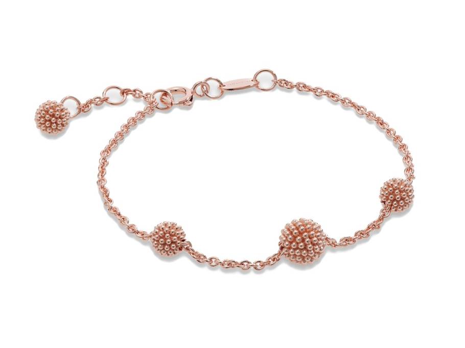 Pixel Armband Silber rosévergoldet