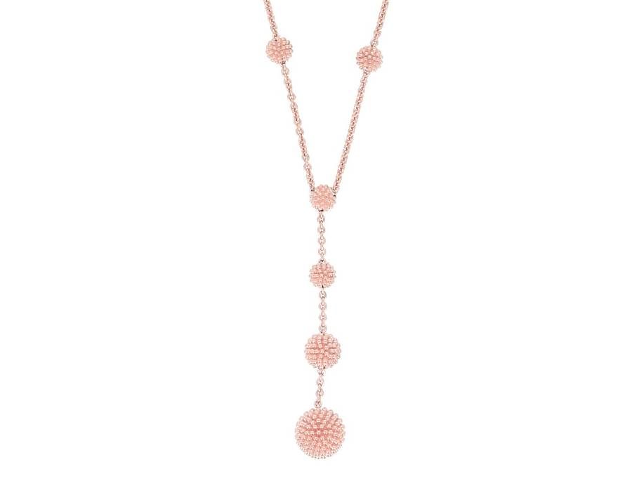 Pixel Collier Silber rosévergoldet