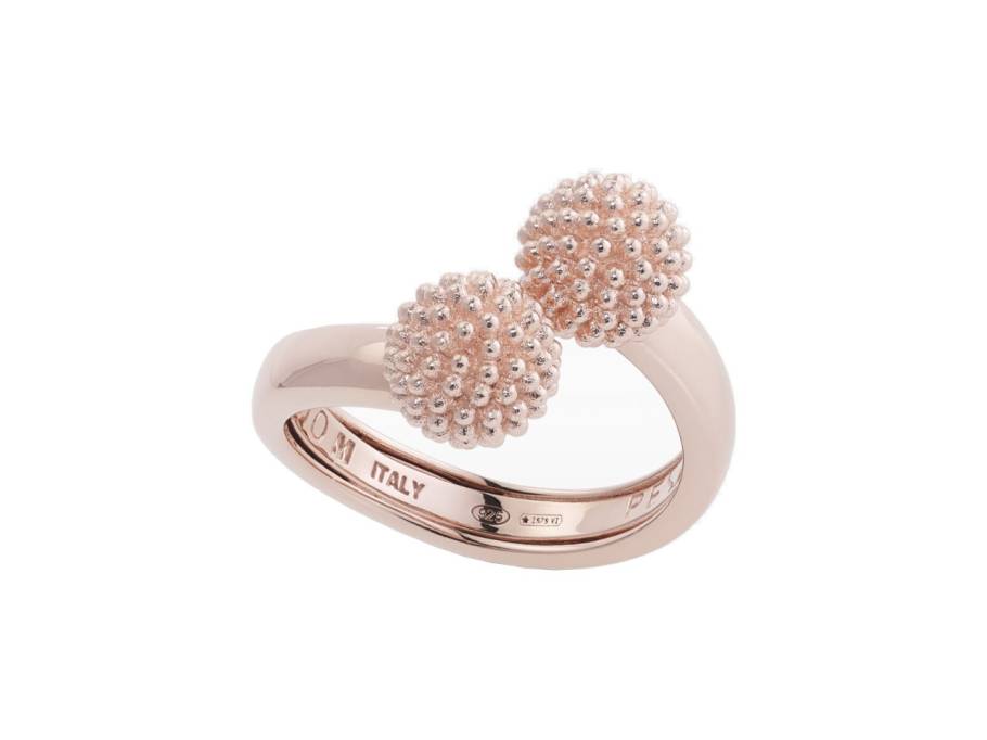 Pixel Ring Silber rosévergoldet