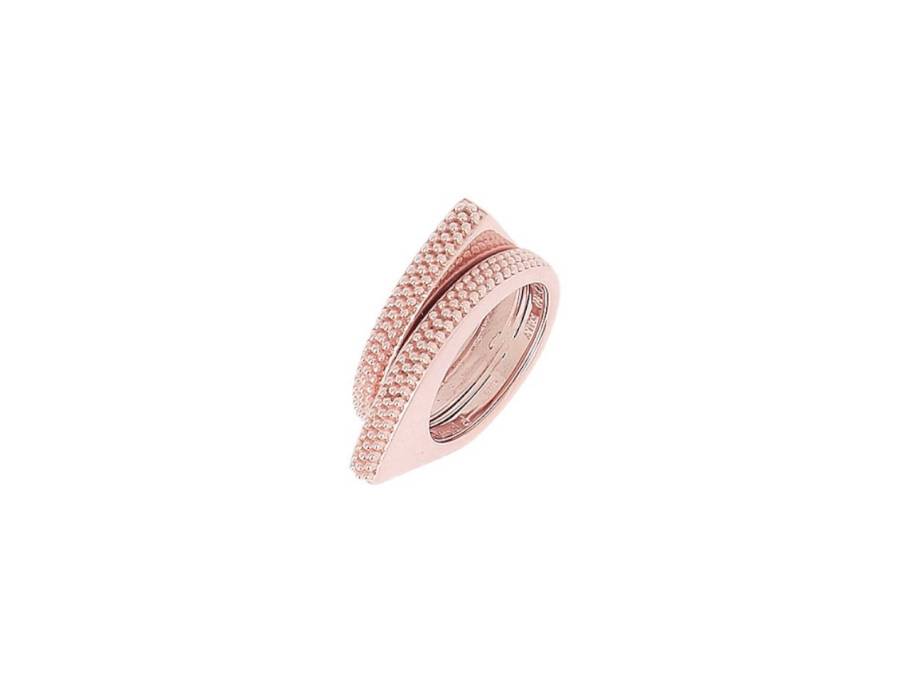 Pixel Ring Silber rosévergoldet