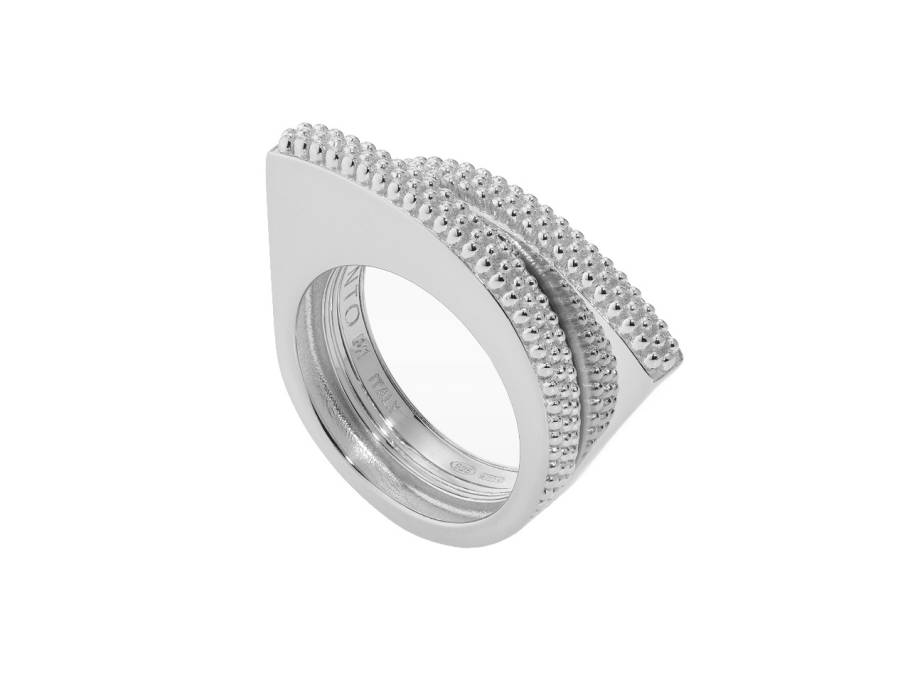 Pixel Ring    Silber