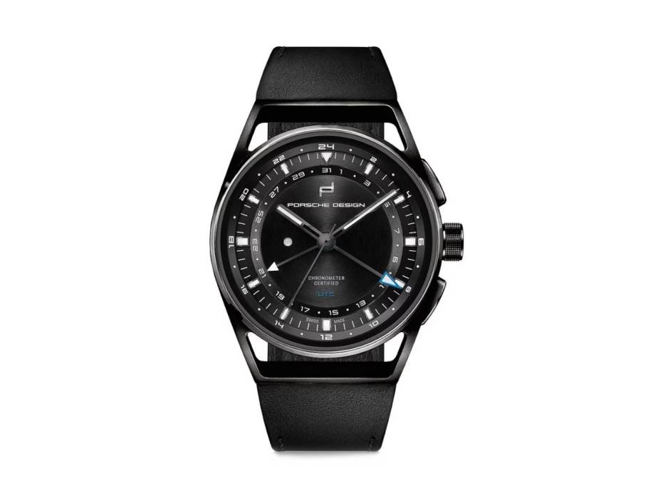 1919 Globetimer UTC All Black Lederband