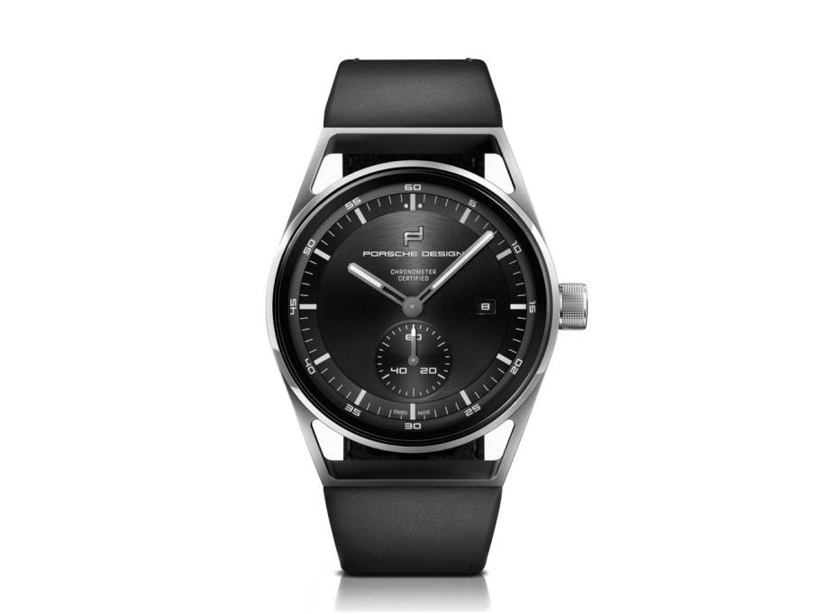 Sport Chrono Subsecond 42 Titan schwarzes Lederband 