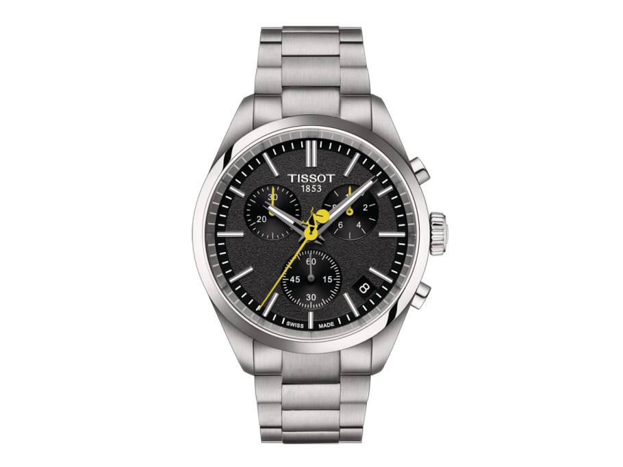 PR 100 Tour de France 2024 Chronograph Quarz Edelstahl 40mm schwarzes Zifferblatt Metallband