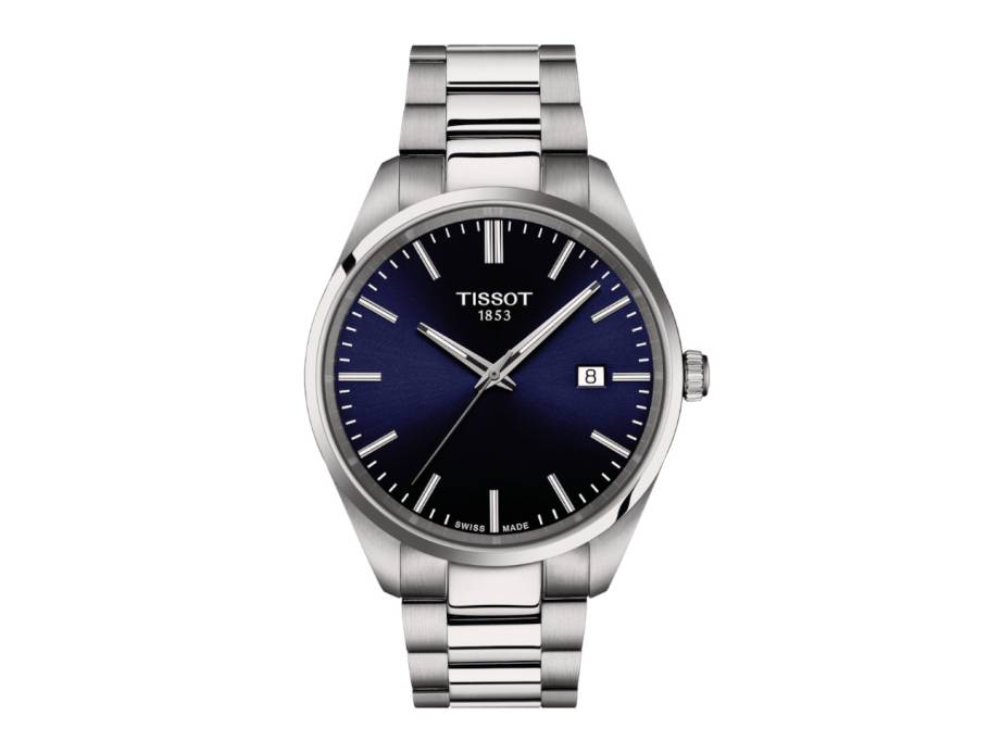  PR 100 Quarz Edelstahl 40mm blaues Zifferblatt Metallband