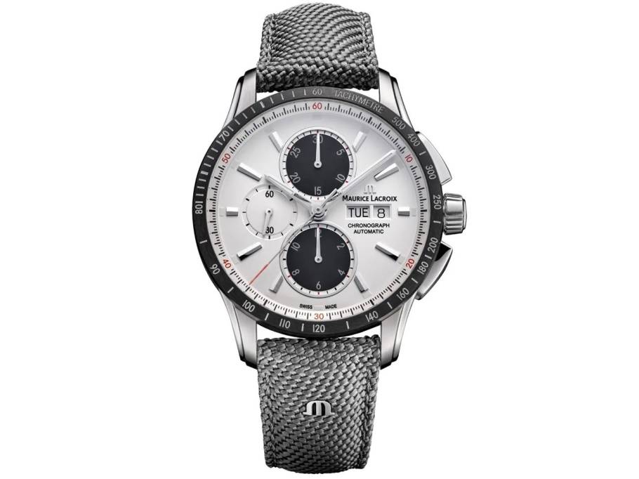  Pontos S Chronograph 43mm weiß Nylonband