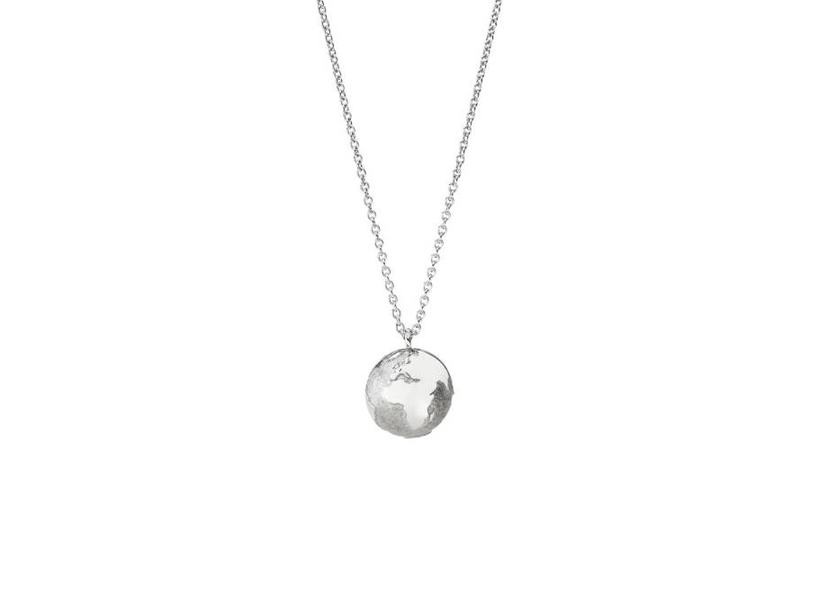 Meine Welt: Individuelle Weltkugel mit Ihren Lieblingszielen in Platin  8mm