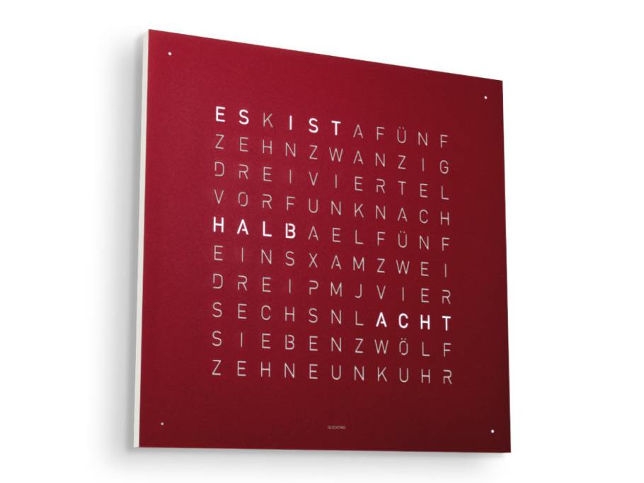 Earth 45 Red Velvet mit weiß lackiertem Holz