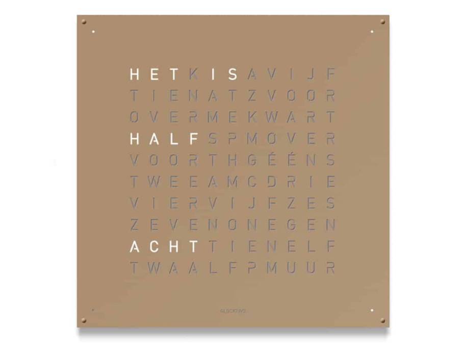 Earth 90 Hazelnut mit weiß lackiertem Holz