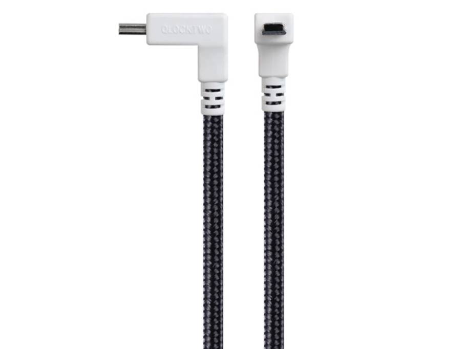Classic Qable USB-Textilkabel in schwarz