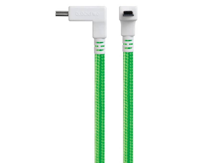 Classic Qable USB-Textilkabel in grün