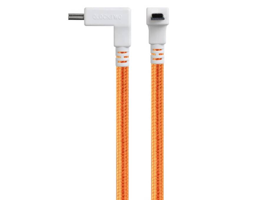 Classic Qable USB-Textilkabel in orange