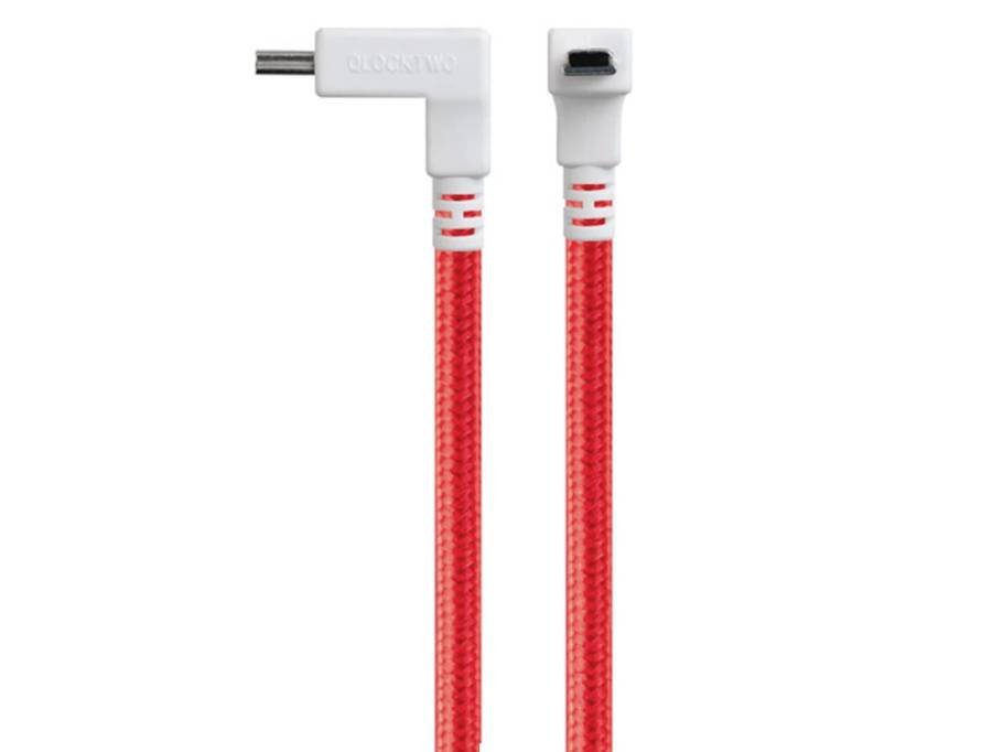 Classic Qable USB-Textilkabel in rot