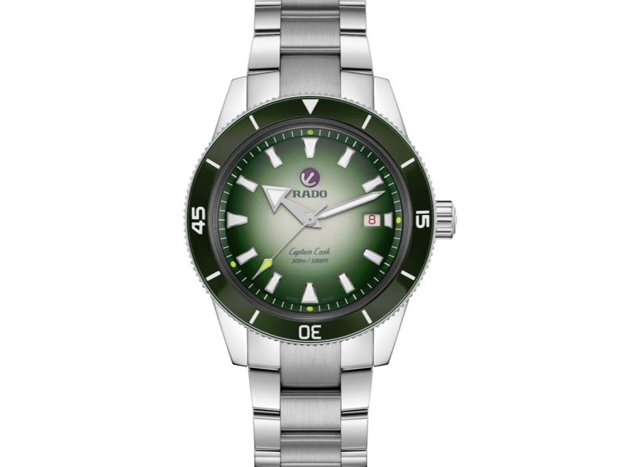  Captain Cook x Cameron Norrie Automatik Edelstahl grün Edelstahlband Limitierte Edition