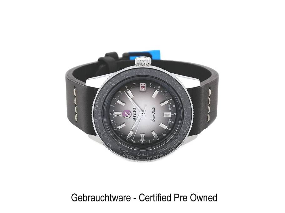 Captain Cook Over-Pole Limited Edition Handaufzug Edelstahl 37 mm graues Zifferblatt Lederarmband R32116158 Full Set Occasion Neu