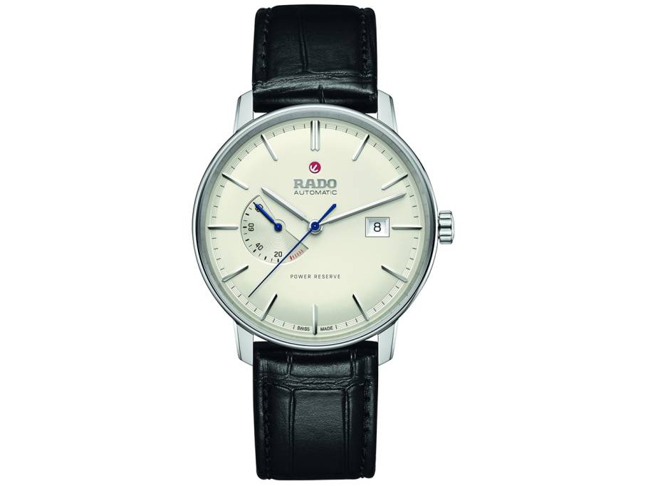  Coupole Classic Automatic Power Reserve Edelstahl weiß Lederband