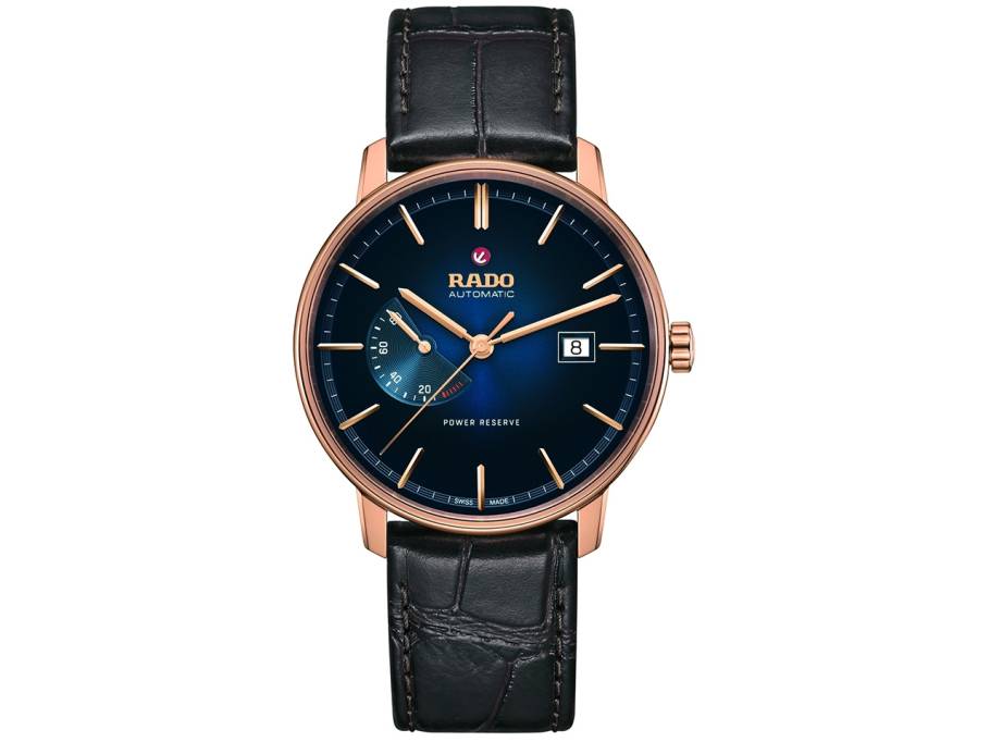  Coupole Classic Automatic Power Reserve roségold blau Lederband