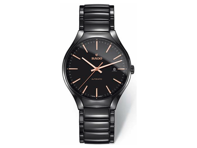 Neuheit 2015 True Black Automatik Keramik schwarz Herrenuhr Index rosé