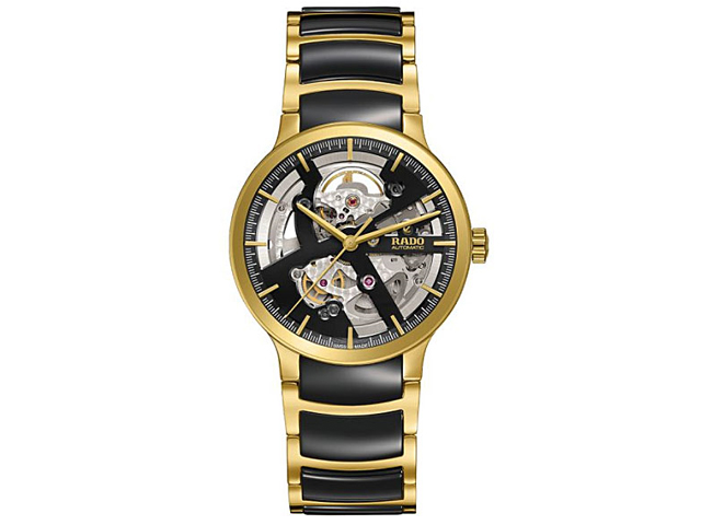 Rado Centrix Automatic Open Heart Edelstahl L schwarz