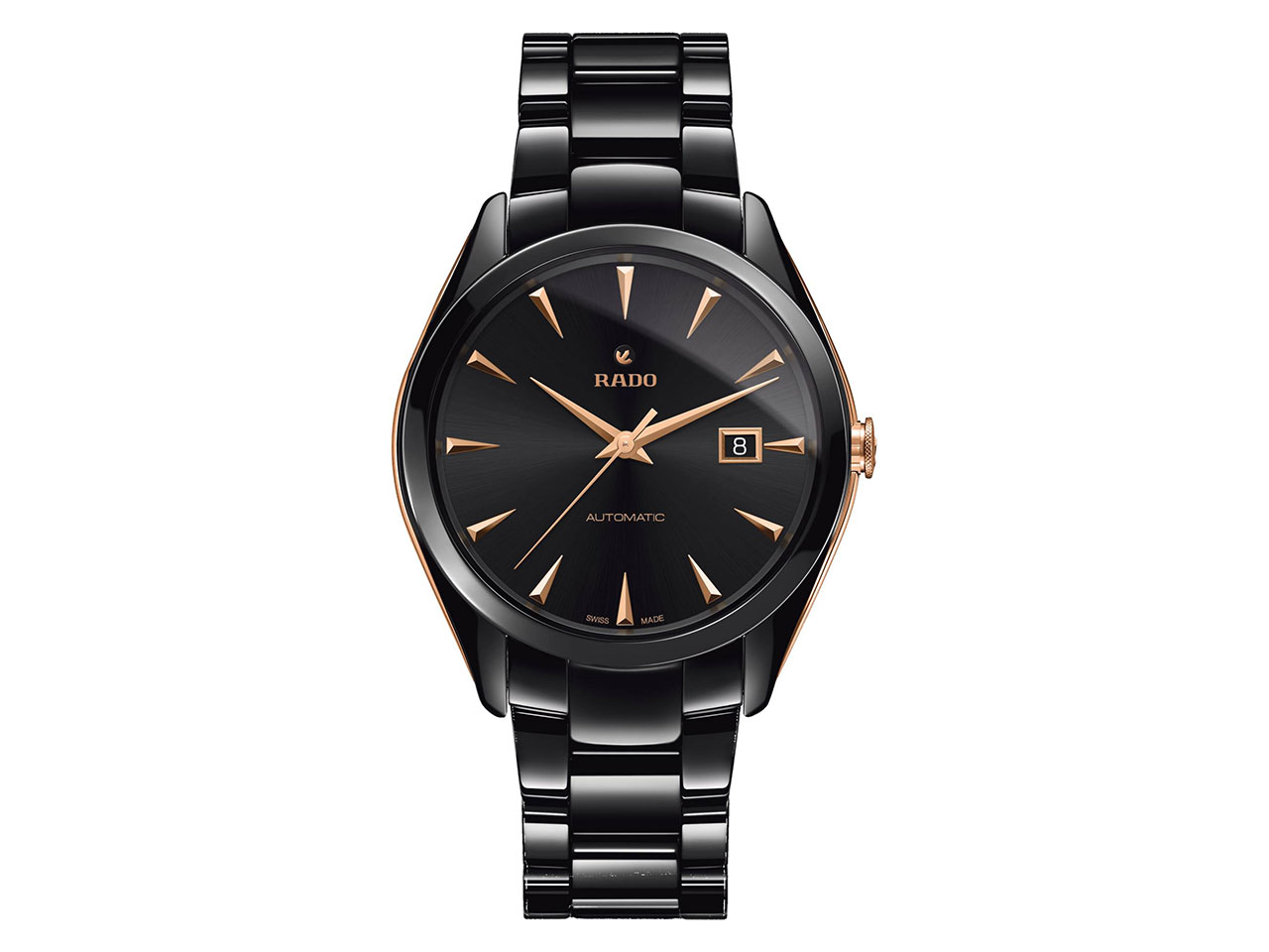 Rado Hyperchrome Automatik Herrenuhr schwarz roségold kaufen