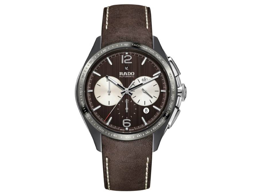 HyperChrome Gent Automatic Chronograph XXL Limited Edition  Tennis Collection braunes Zifferblatt Lederband