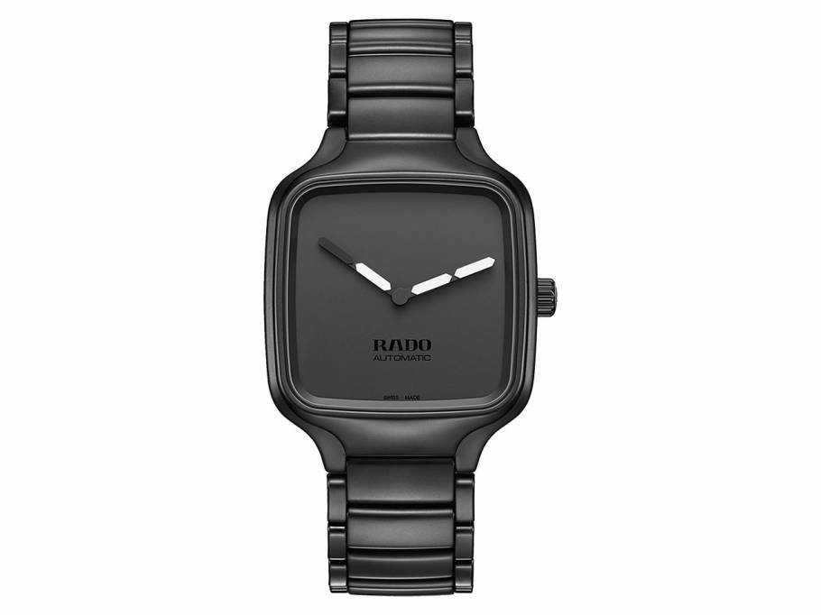 True Square Automatik Keramik matt schwarz Undigital Keramikband 