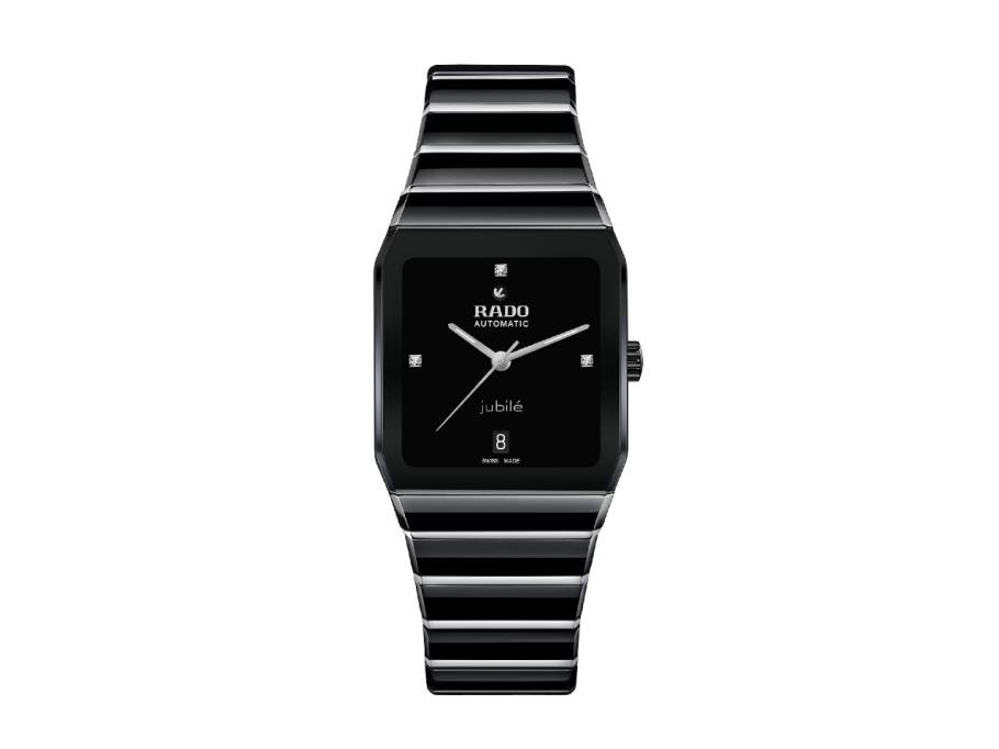 Anatom Automatik Keramik 32,5mm schwarzes Zifferblatt schwarzes Keramikband