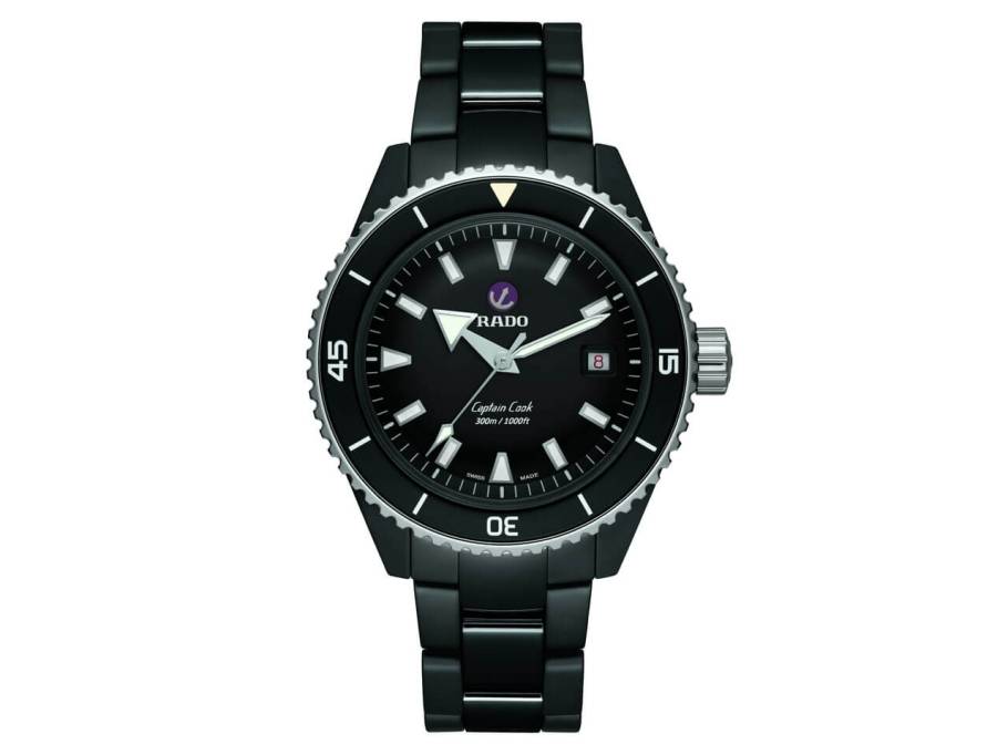 Captain Cook  Diver Keramik schwarz Keramikband 