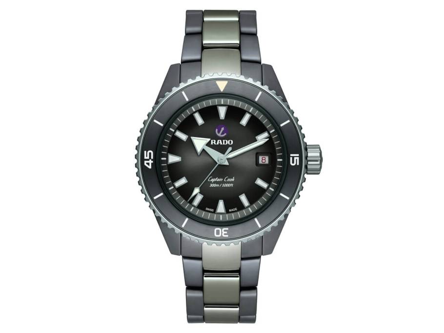 Captain Cook  Diver Keramik grau Keramikband 