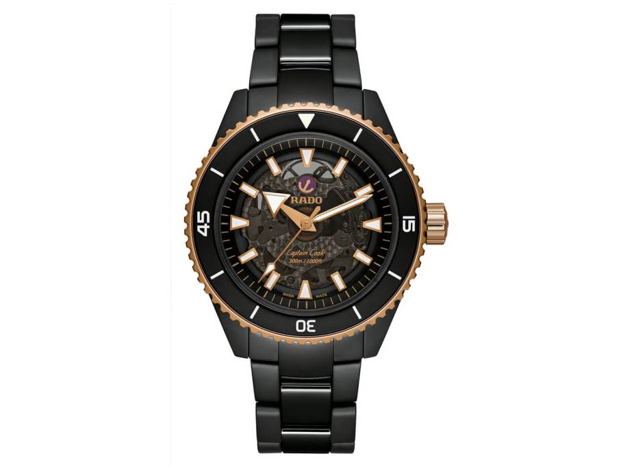 Captain Cook  Keramik schwarz roségold Keramikband 