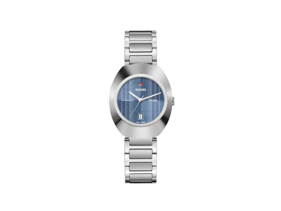 DiaStar Original Automatik Ceramos 30mm blaues Zifferblatt Metallband