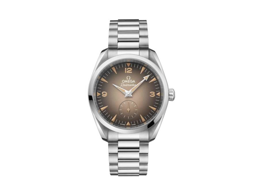 Seamaster Railmaster Automatik Edelstahl 38mm braunes Zifferblatt Metallband