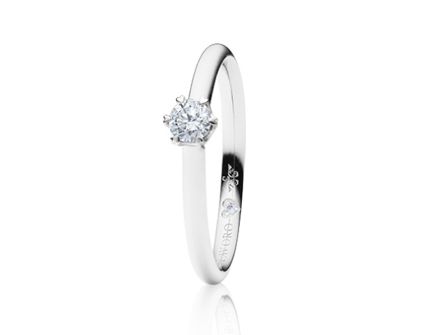The Romance Collection Diamante in Amore True Love Ring Weißgold 1 Brillant