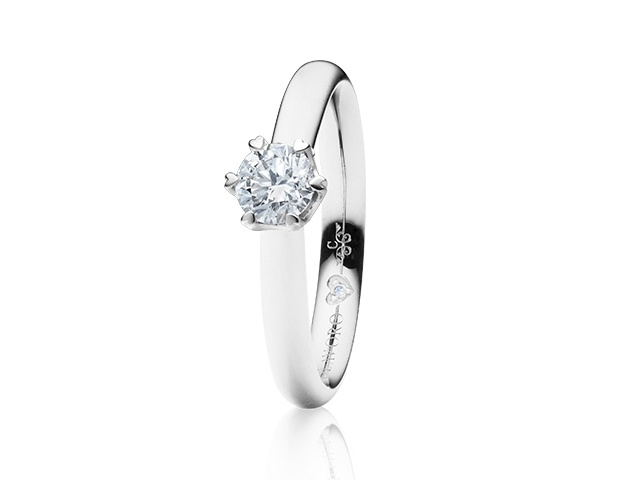 The Romance Collection Diamante in Amore True Love Ring Weißgold 1 Brillant