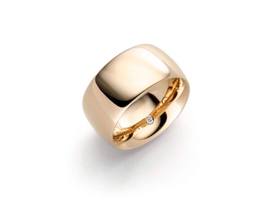 Navette Ring 11 Roségold