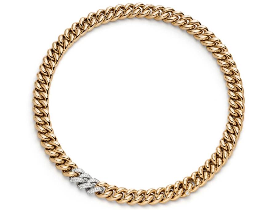 Altesse Collier Roségold 12mm Pavé