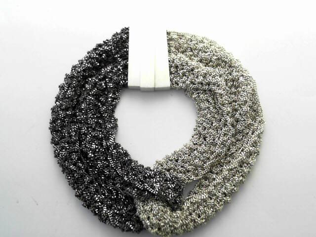 Set 24 Armband geflochtenes Silber