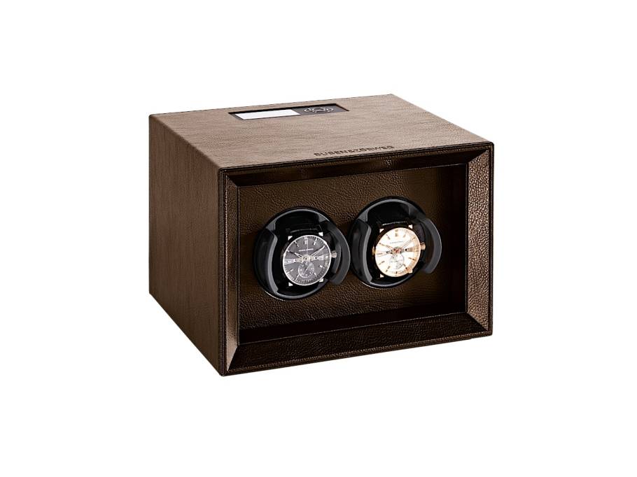 Safe Master 2 Brown Uhrenbeweger mit Leder