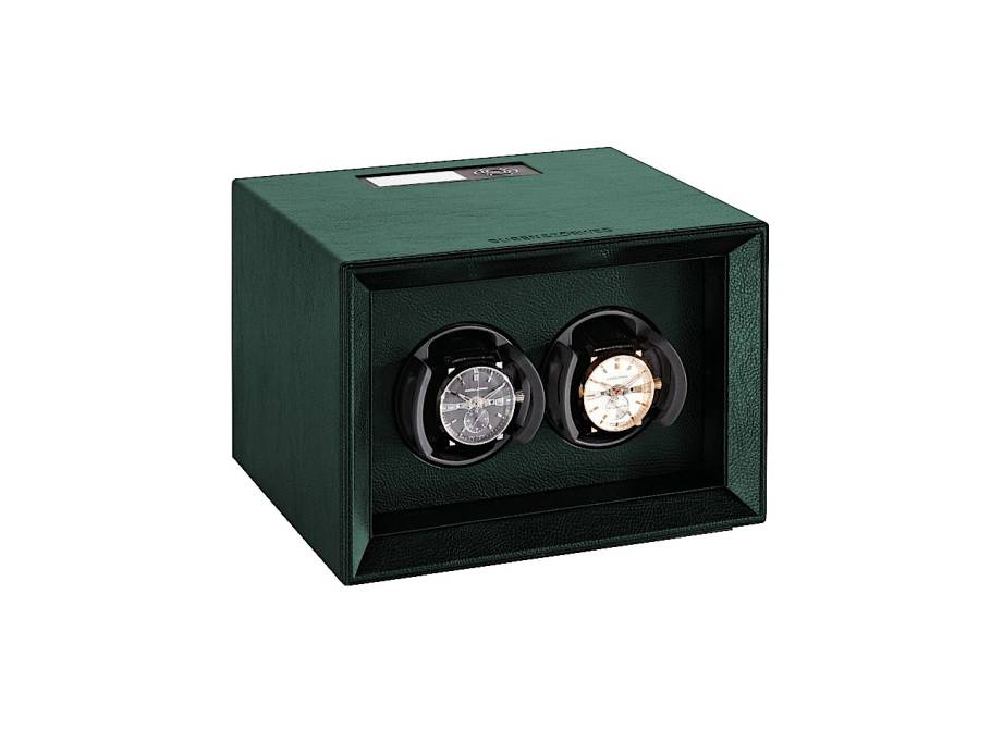 Safe Master 2 Green Uhrenbeweger mit Leder