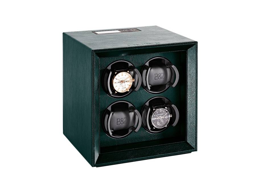 Safe Master 4 Green Uhrenbeweger mit Leder